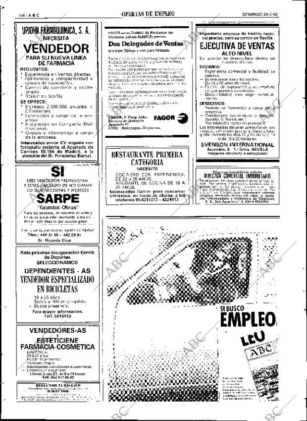 ABC SEVILLA 20-09-1992 página 106