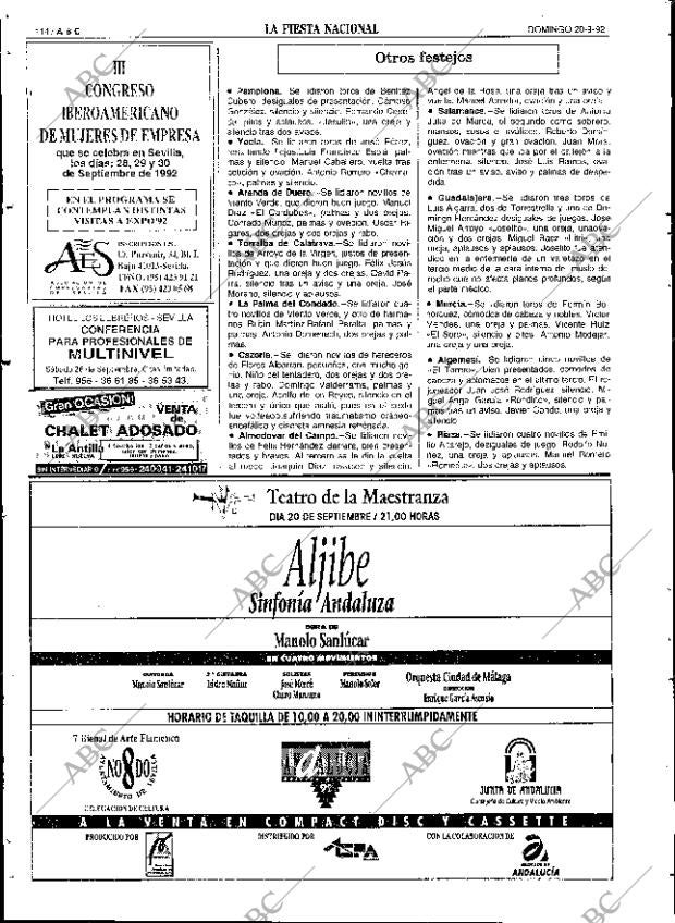 ABC SEVILLA 20-09-1992 página 114