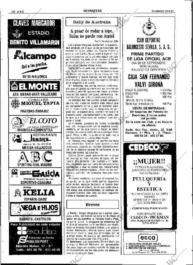 ABC SEVILLA 20-09-1992 página 122