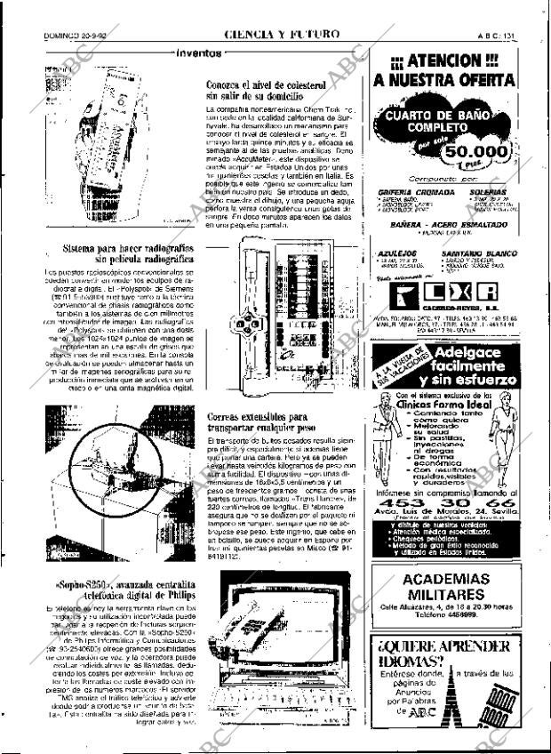 ABC SEVILLA 20-09-1992 página 131