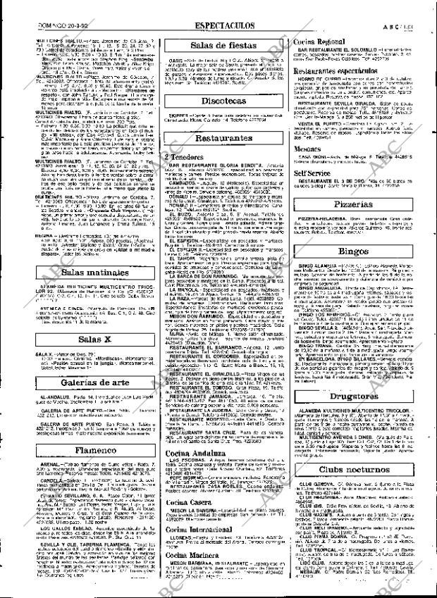 ABC SEVILLA 20-09-1992 página 133