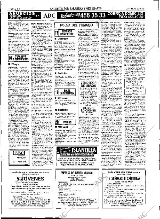 ABC SEVILLA 20-09-1992 página 138