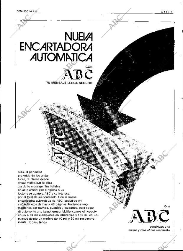 ABC SEVILLA 20-09-1992 página 141
