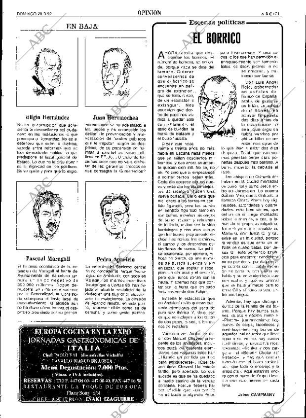 ABC SEVILLA 20-09-1992 página 21