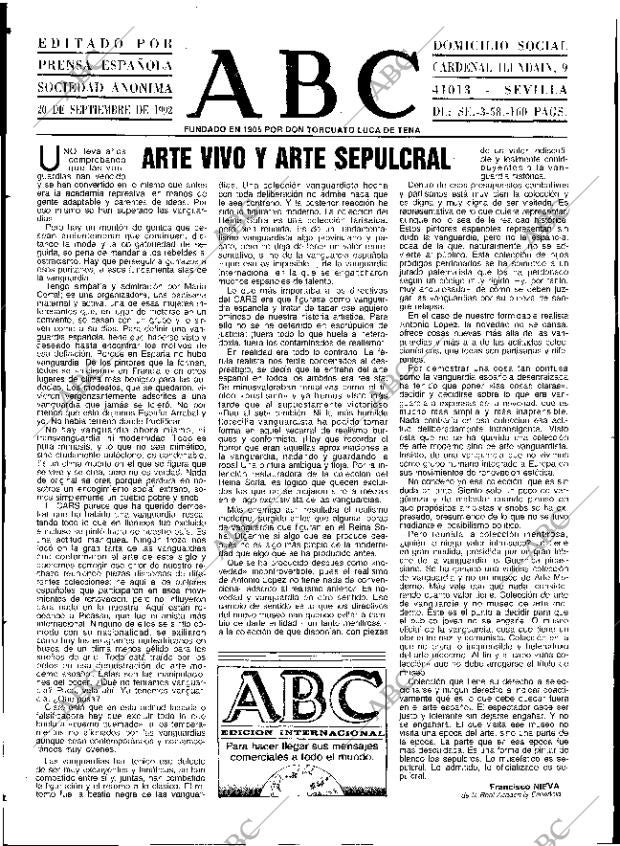 ABC SEVILLA 20-09-1992 página 3