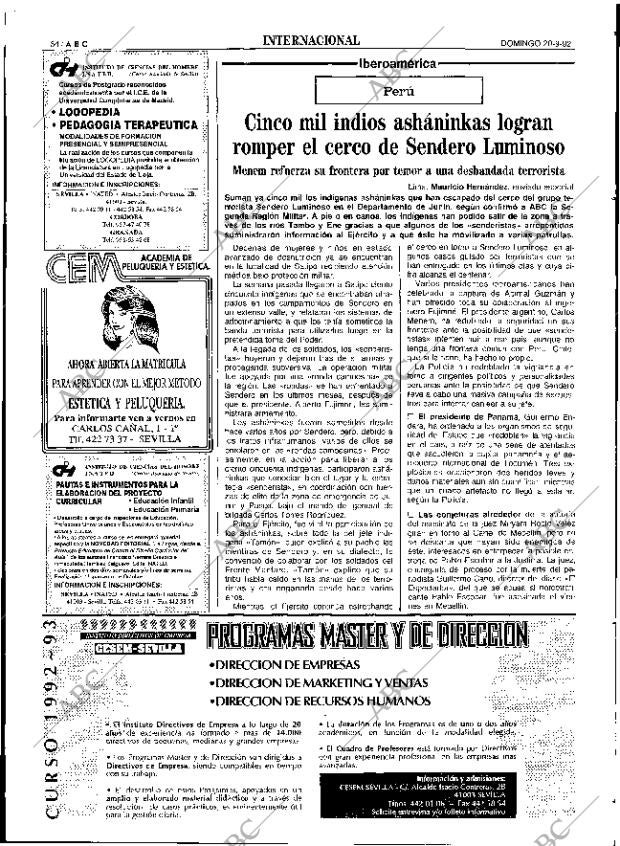 ABC SEVILLA 20-09-1992 página 34