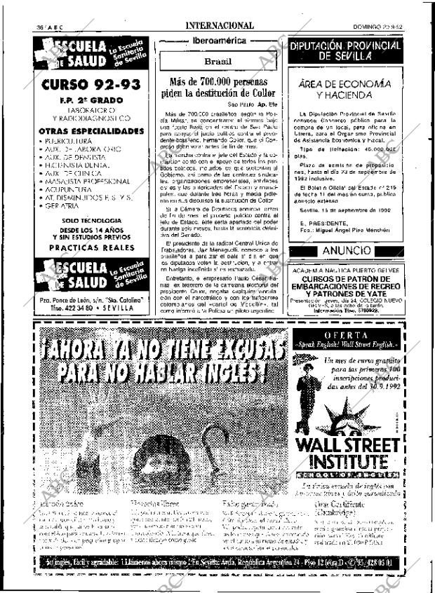 ABC SEVILLA 20-09-1992 página 36