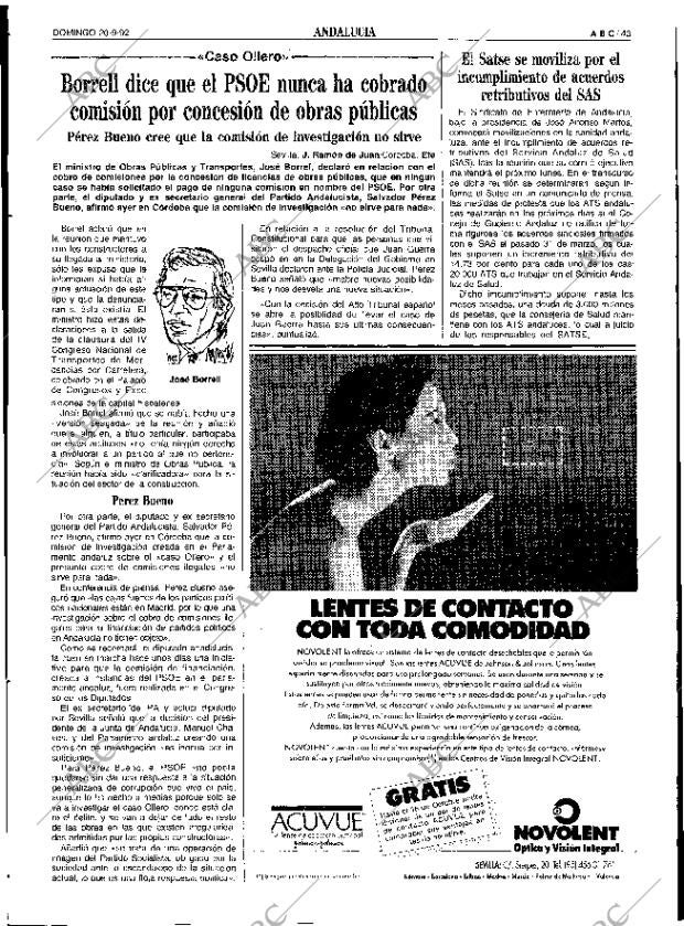 ABC SEVILLA 20-09-1992 página 43