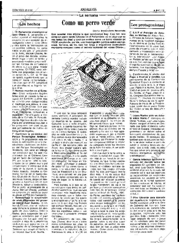 ABC SEVILLA 20-09-1992 página 45