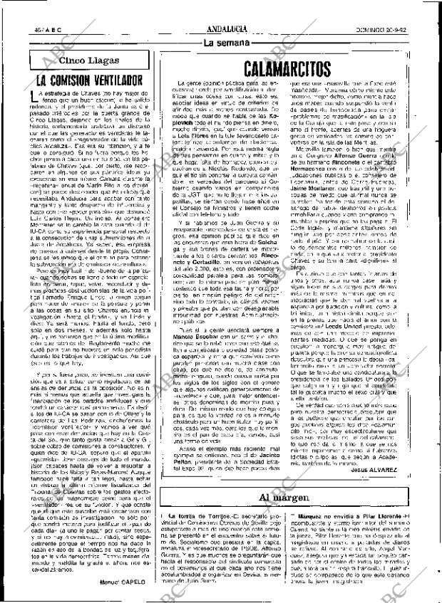 ABC SEVILLA 20-09-1992 página 46