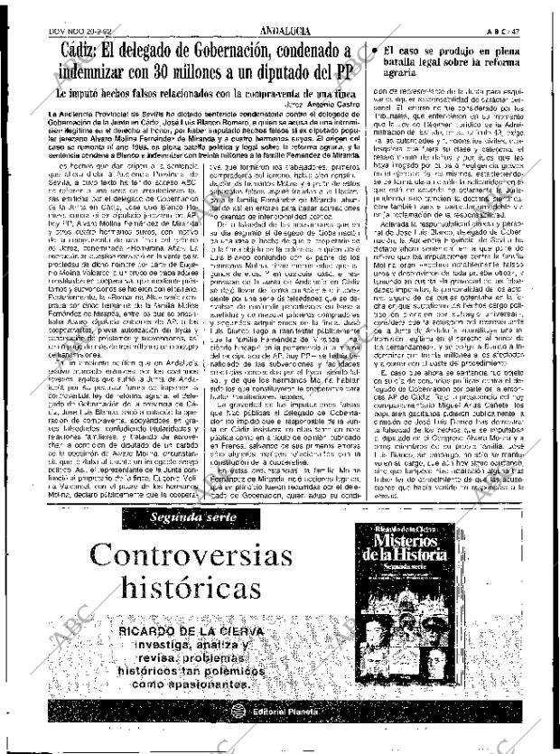 ABC SEVILLA 20-09-1992 página 47