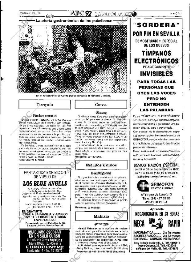 ABC SEVILLA 20-09-1992 página 77