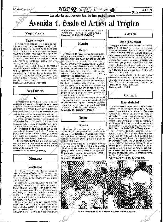 ABC SEVILLA 20-09-1992 página 81