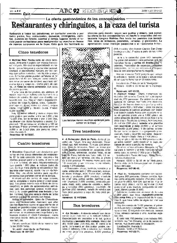 ABC SEVILLA 20-09-1992 página 84