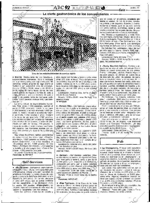 ABC SEVILLA 20-09-1992 página 85