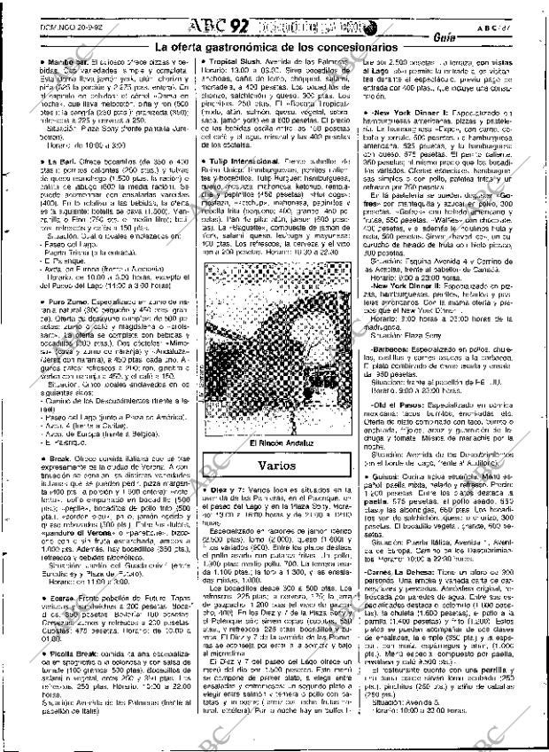 ABC SEVILLA 20-09-1992 página 87