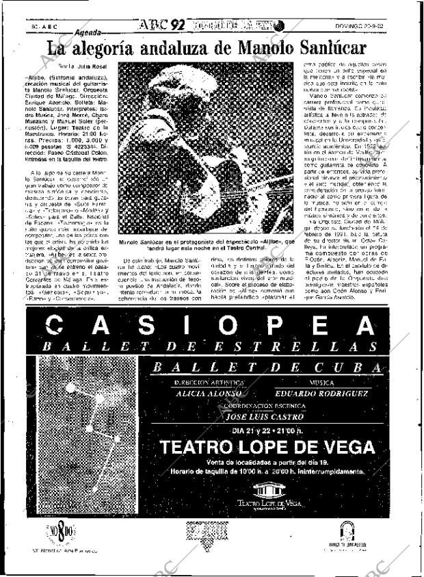 ABC SEVILLA 20-09-1992 página 90