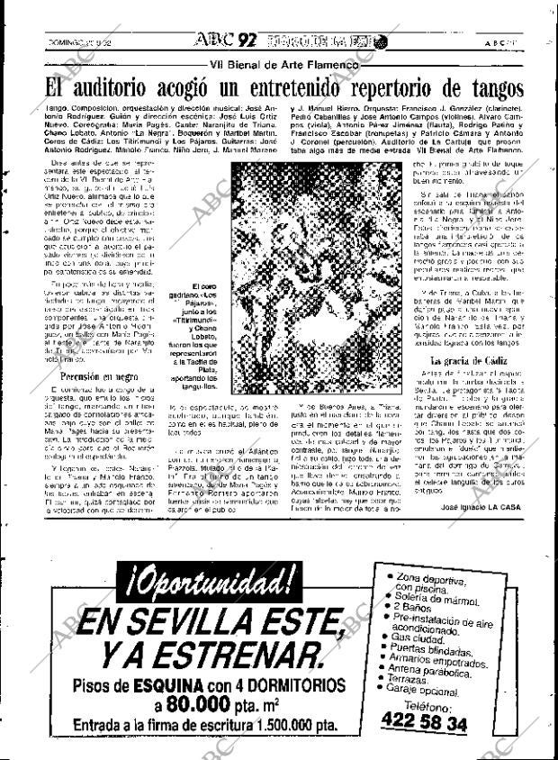 ABC SEVILLA 20-09-1992 página 91
