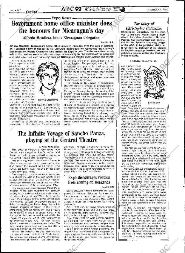 ABC SEVILLA 20-09-1992 página 94