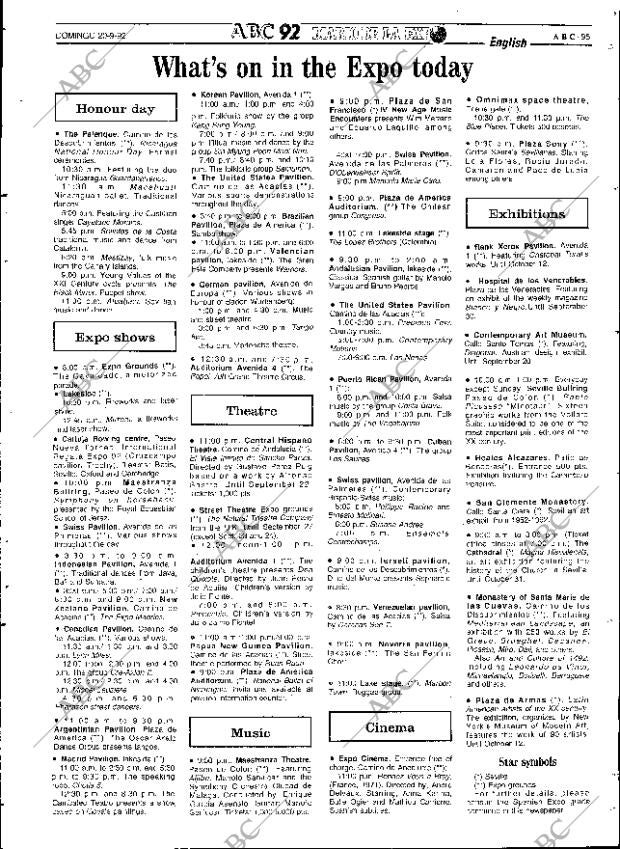 ABC SEVILLA 20-09-1992 página 95