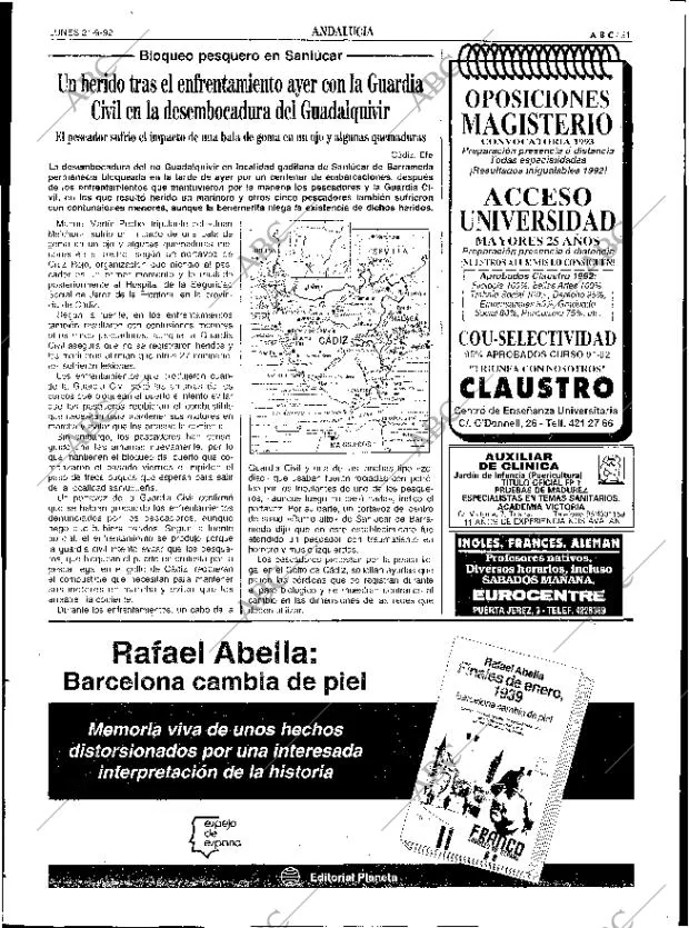 ABC SEVILLA 21-09-1992 página 31