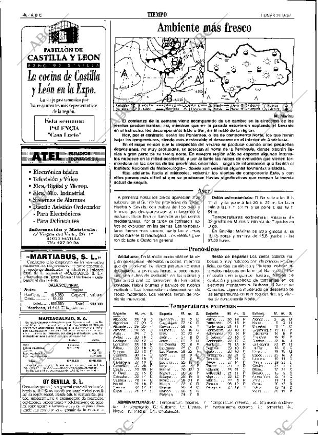 ABC SEVILLA 21-09-1992 página 46