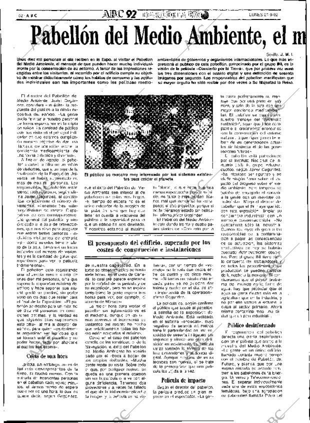 ABC SEVILLA 21-09-1992 página 52