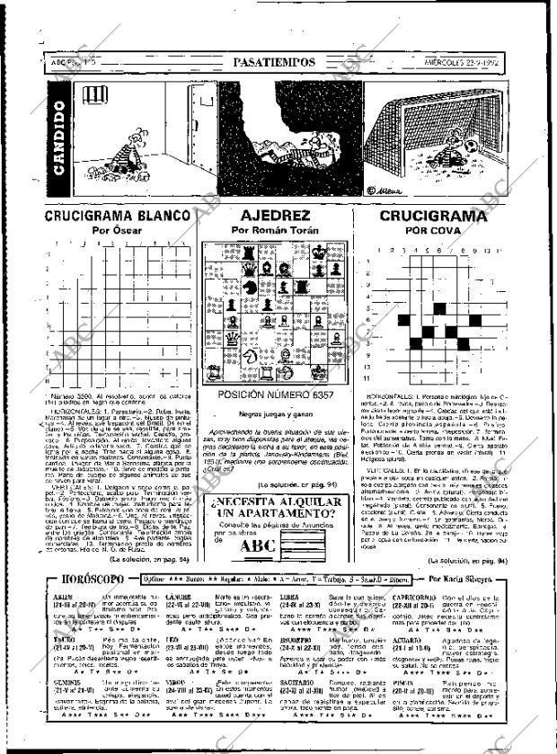 ABC MADRID 23-09-1992 página 110