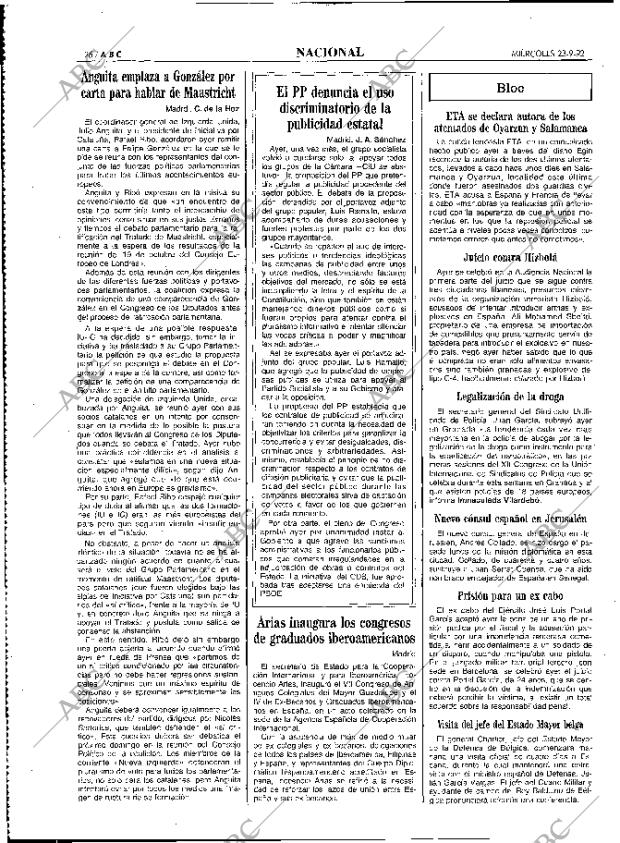 ABC MADRID 23-09-1992 página 26