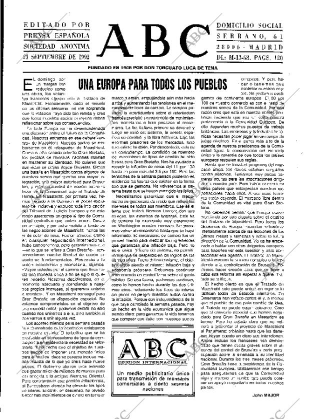 ABC MADRID 23-09-1992 página 3