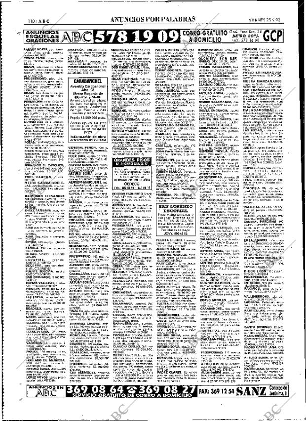 ABC MADRID 25-09-1992 página 110