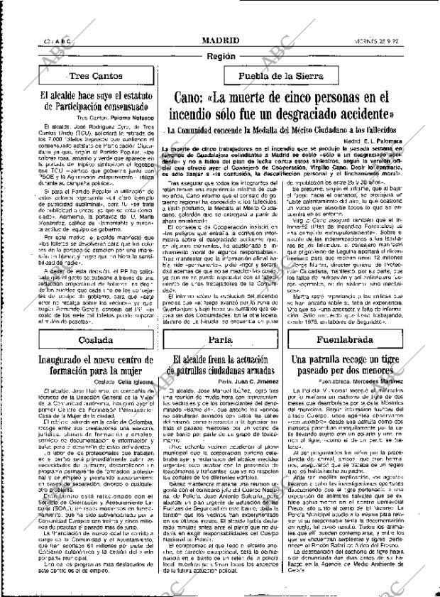ABC MADRID 25-09-1992 página 62