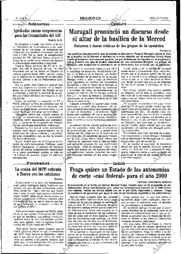 ABC MADRID 25-09-1992 página 70