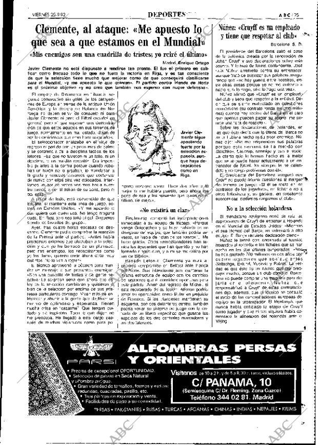 ABC MADRID 25-09-1992 página 75