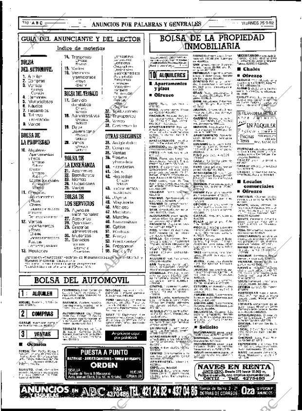 ABC SEVILLA 25-09-1992 página 110
