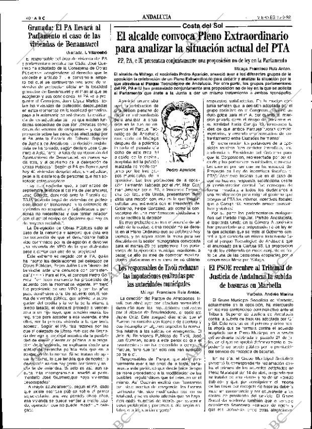 ABC SEVILLA 25-09-1992 página 40