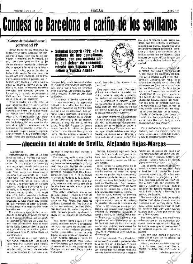 ABC SEVILLA 25-09-1992 página 47