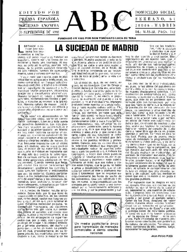 ABC MADRID 26-09-1992 página 3