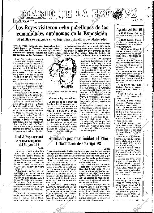 ABC MADRID 26-09-1992 página 63