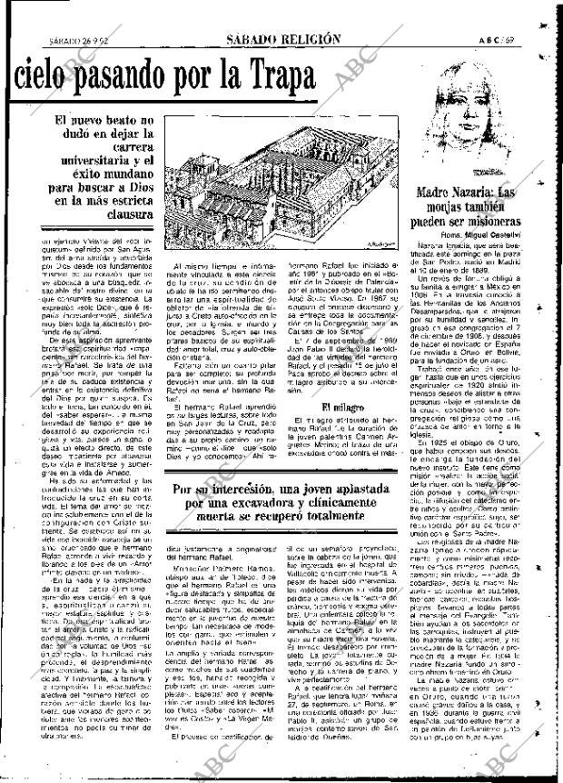 ABC MADRID 26-09-1992 página 69