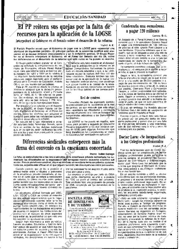 ABC MADRID 26-09-1992 página 73