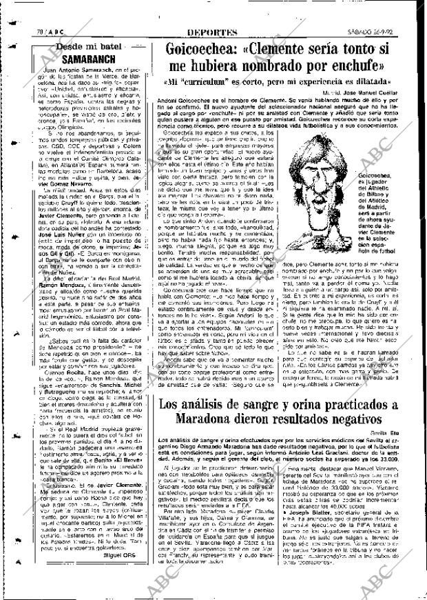 ABC MADRID 26-09-1992 página 78