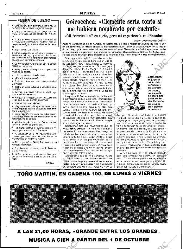 ABC SEVILLA 27-09-1992 página 122