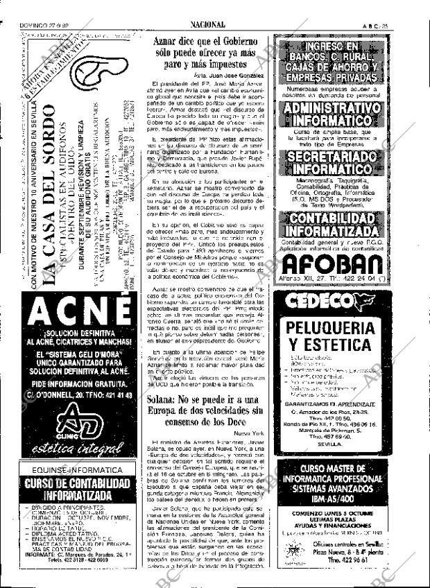 ABC SEVILLA 27-09-1992 página 25