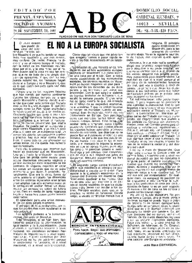 ABC SEVILLA 29-09-1992 página 3