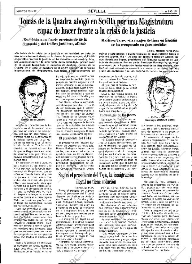 ABC SEVILLA 29-09-1992 página 39