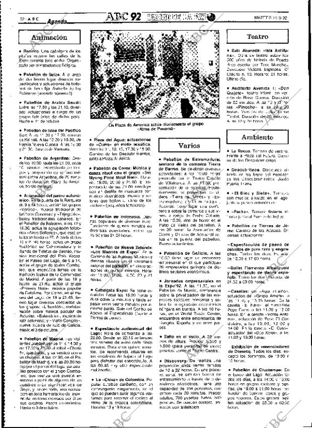 ABC SEVILLA 29-09-1992 página 62