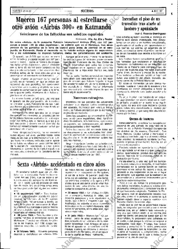 ABC SEVILLA 29-09-1992 página 87