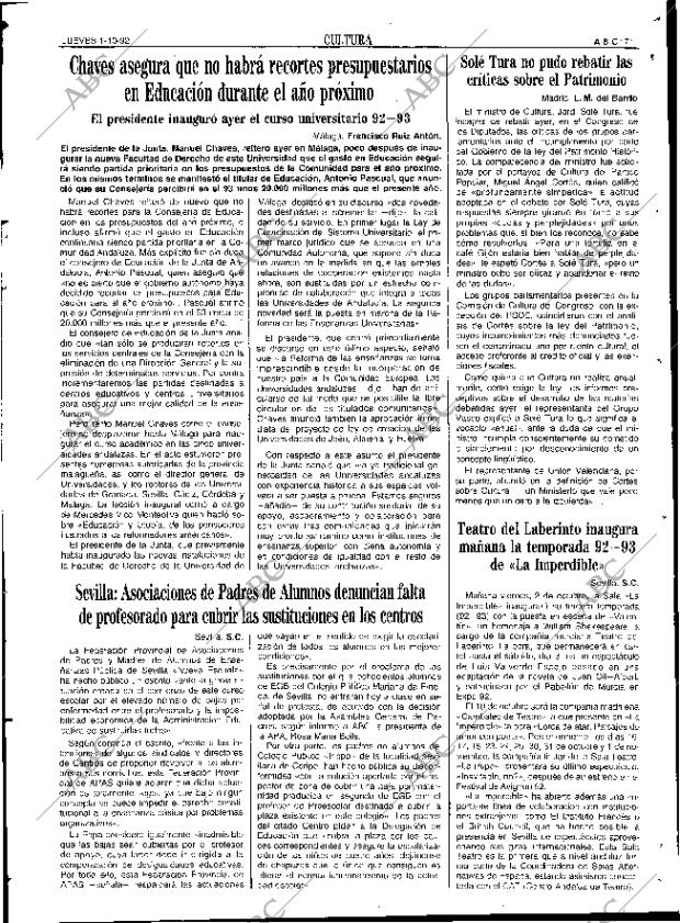 ABC SEVILLA 01-10-1992 página 71