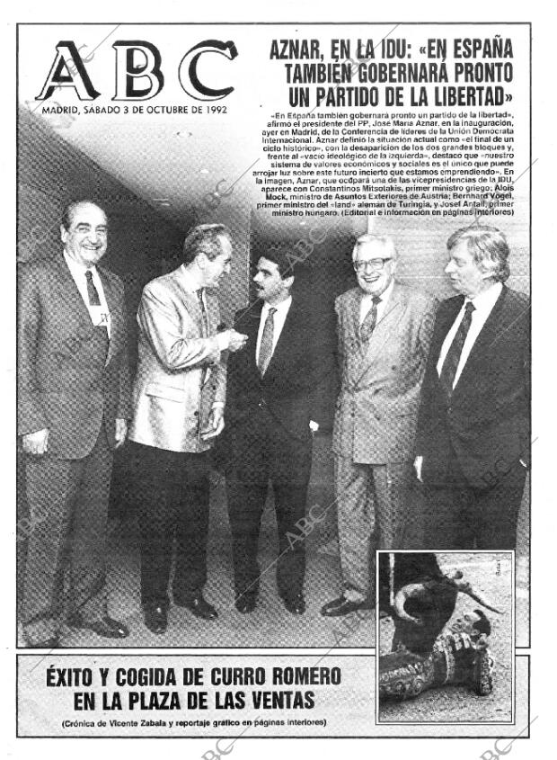 ABC MADRID 03-10-1992 página 1